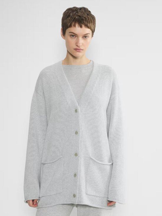 The Group by Babaton Sweaters - The Group by Babaton Gray Affirmation Cardigan Aritzia Button Up Pockets Size M